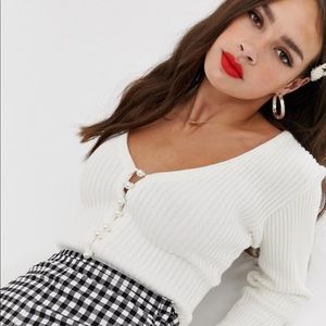 Musier Paris Carlotta Sweater, White Size 36